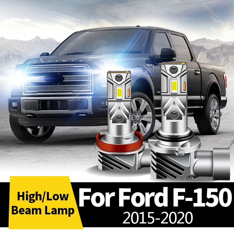 2Pcs Car CANbus LED Headlight High Beam / Low Beam Lamp BulbS Halogen Replacement Light 12V For Ford F-150 2015-2020
2Pcs Car CANbus LED Headlight High Beam / Low Beam Lamp BulbS Halogen Replacement Light 12V For Ford F-150 2015-2020