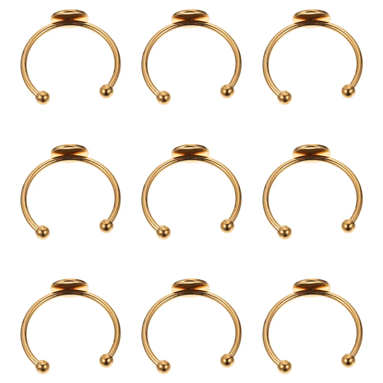 10 Pcs Ring Bases Stainless Steel Round Trays for Jewelry Making Customizable Finger Rings Settings Sterling Silver Sturdy Base
10 Pcs Ring Bases Stainless Steel Round Trays for Jewelry Making Customizable Finger Rings Settings Sterling Silver Sturdy Base
