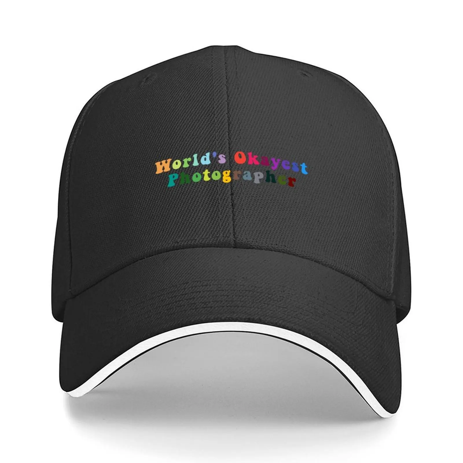 Colorful World's Okayest Photographer Gifts, Perfect for photography lover. Baseball Cap Gentleman Hat fashionable Women's Men's 
Colorful World's Okayest Photographer Gifts, Perfect for photography lover. Baseball Cap Gentleman Hat fashionable Women's Men's
