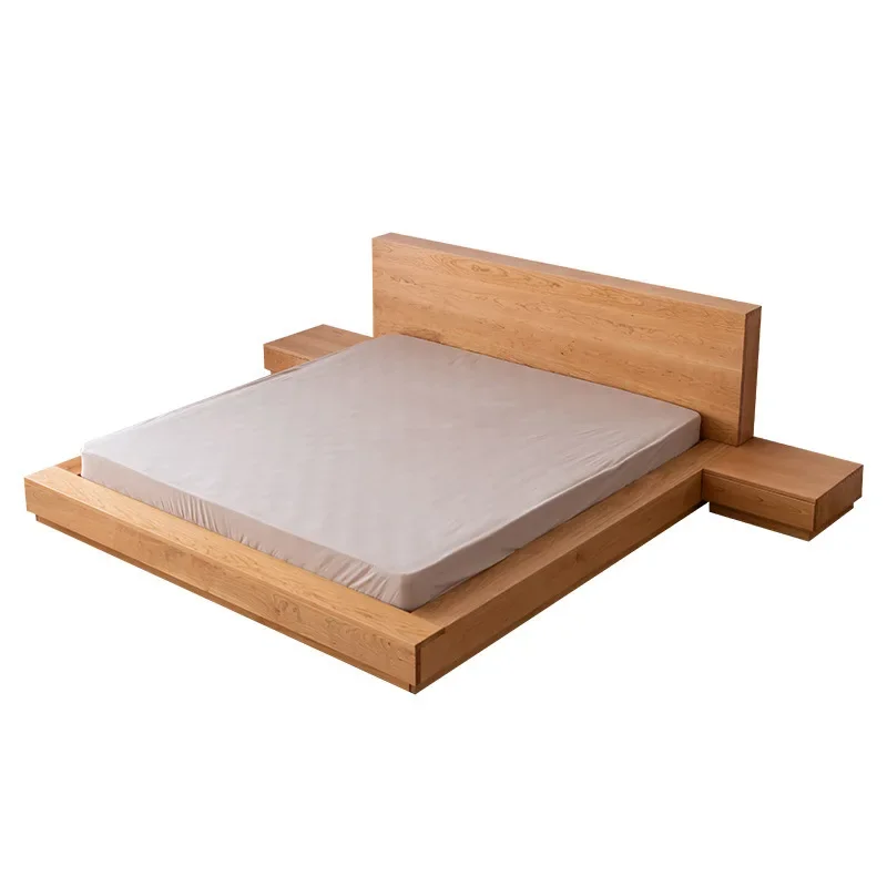 Nordic all solid wood cherry wood light luxury floor tatami double bed Japanese simple log bedroom short bed
Nordic all solid wood cherry wood light luxury floor tatami double bed Japanese simple log bedroom short bed