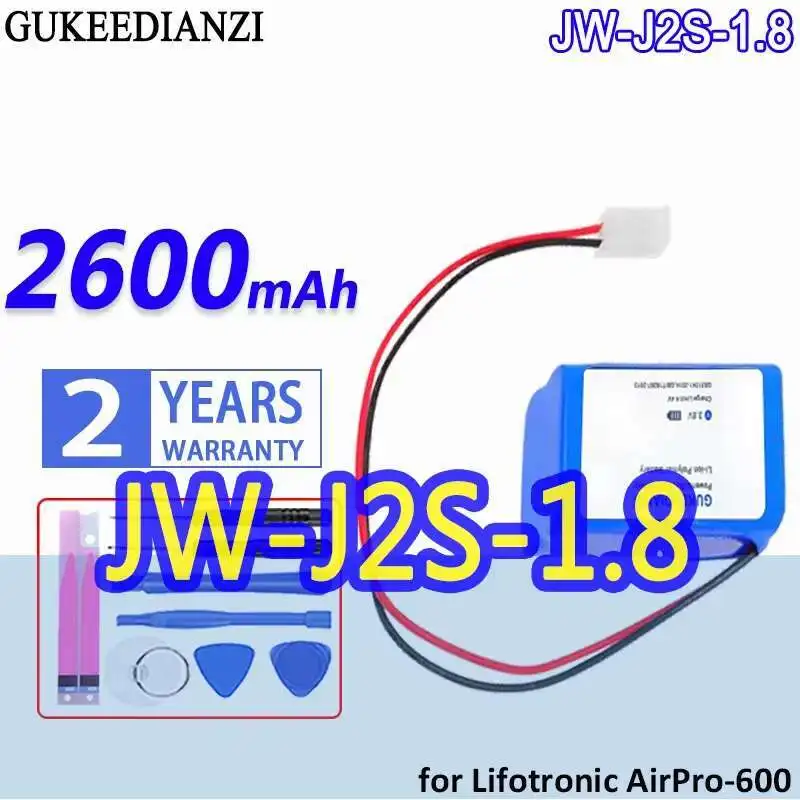 Для Lifotronic Airpro-600 JW-J2S-1,8 2600 мАч надежная мощность аккумулятор для очистителя воздуха большой емкости
Для Lifotronic Airpro-600 JW-J2S-1,8 2600 мАч надежная мощность аккумулятор для очистителя воздуха большой емкости