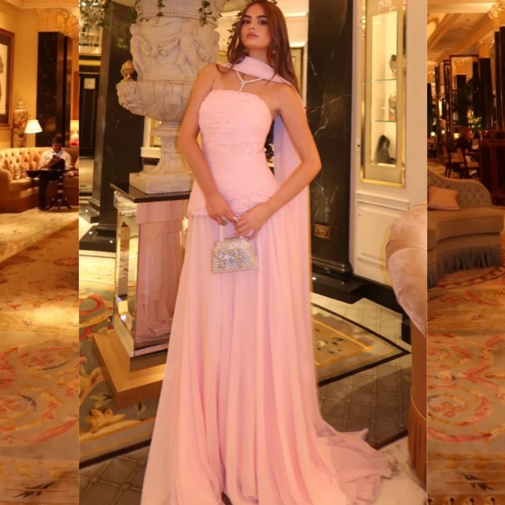 Customized Formal Chiffon Pleat Sequined A-line Strapless Long Dresses Bespoke Occasion Celebrity High Quality
Customized Formal Chiffon Pleat Sequined A-line Strapless Long Dresses Bespoke Occasion Celebrity High Quality