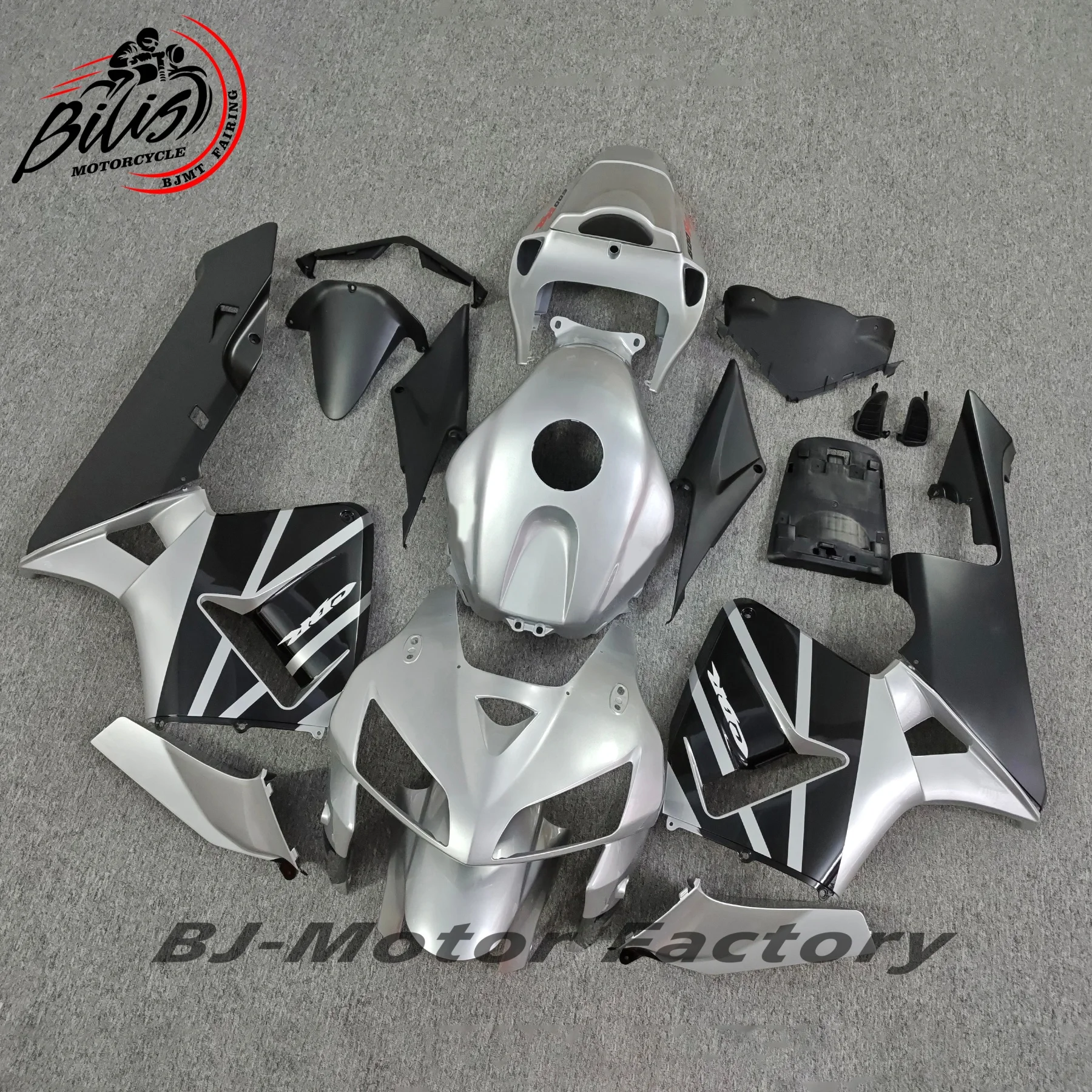 Black Silver Motorcycle Fairing Kit CBR 600 RR 05 06 ABS Injection Fit For Honda CBR600RR CBR600 F5 2005 2006
Black Silver Motorcycle Fairing Kit CBR 600 RR 05 06 ABS Injection Fit For Honda CBR600RR CBR600 F5 2005 2006