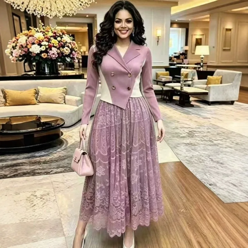 Miyake Pleated Dresses 2026 New Suit Collar Waist-Cinching Lace Tie Plus Size Long Sleeve Dress Commuting Stretch Women Clothing
Miyake Pleated Dresses 2026 New Suit Collar Waist-Cinching Lace Tie Plus Size Long Sleeve Dress Commuting Stretch Women Clothing