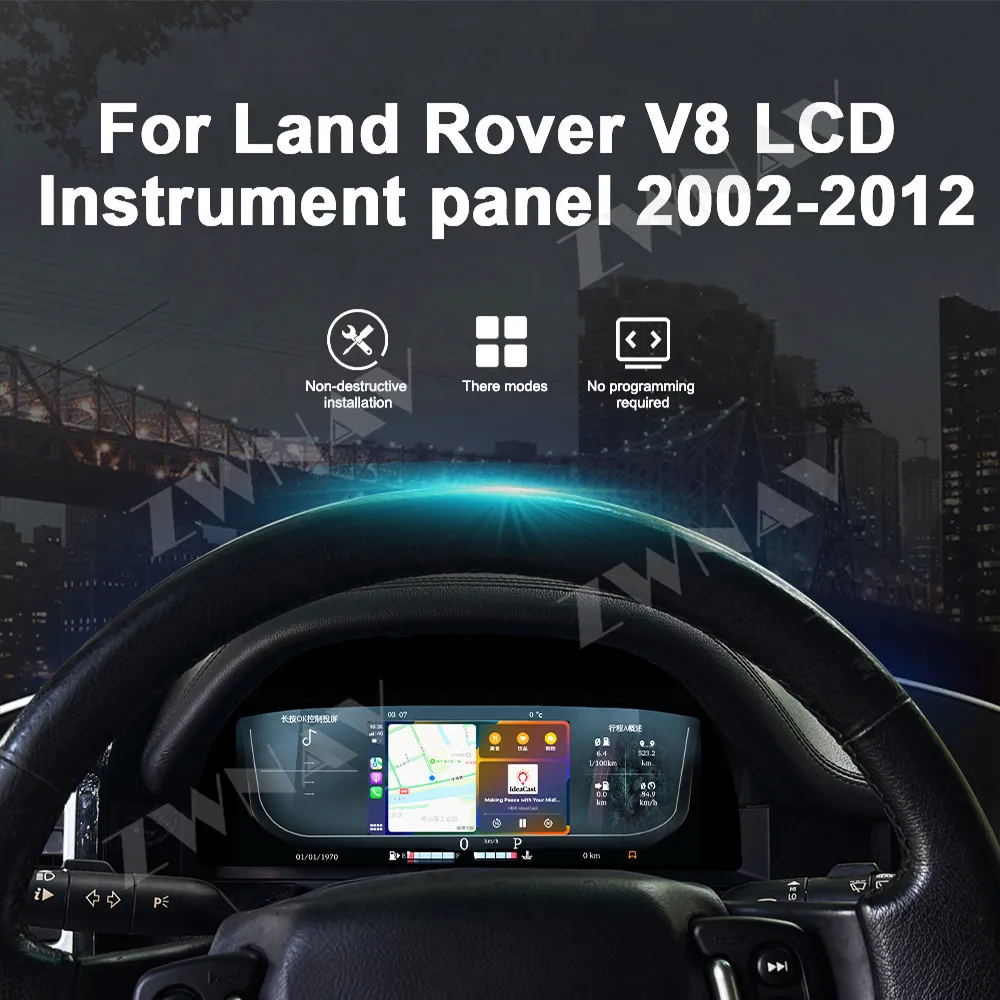 Upgrade Digital Dashboard For Land Rover Jaguar V8 LCD Cluster Virtual Driving display Cockpit Virtual Instrument
Upgrade Digital Dashboard For Land Rover Jaguar V8 LCD Cluster Virtual Driving display Cockpit Virtual Instrument