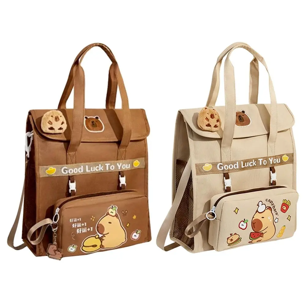 High Quality 4-layer Capybara School Bag Portable Large-capacity A4 File Bag Canvas Crossbody Bags Student
High Quality 4-layer Capybara School Bag Portable Large-capacity A4 File Bag Canvas Crossbody Bags Student