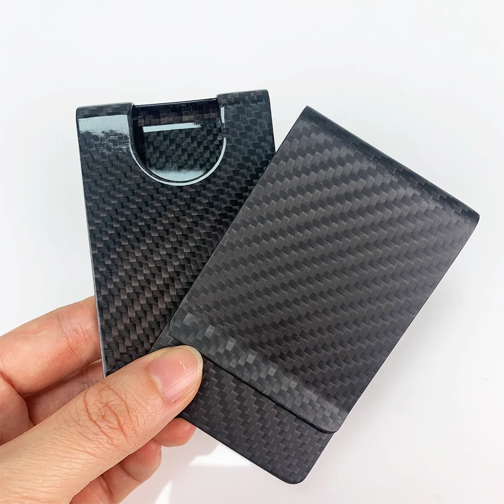 Матовые/глянцевые черные зажимы для денег из углеродного волокна RFID-кредитная карта, бизнес-кошелек с большим держателем для карт для мужчин и женщин
Матовые/глянцевые черные зажимы для денег из углеродного волокна RFID-кредитная карта, бизнес-кошелек с большим держателем для карт для мужчин и женщин
