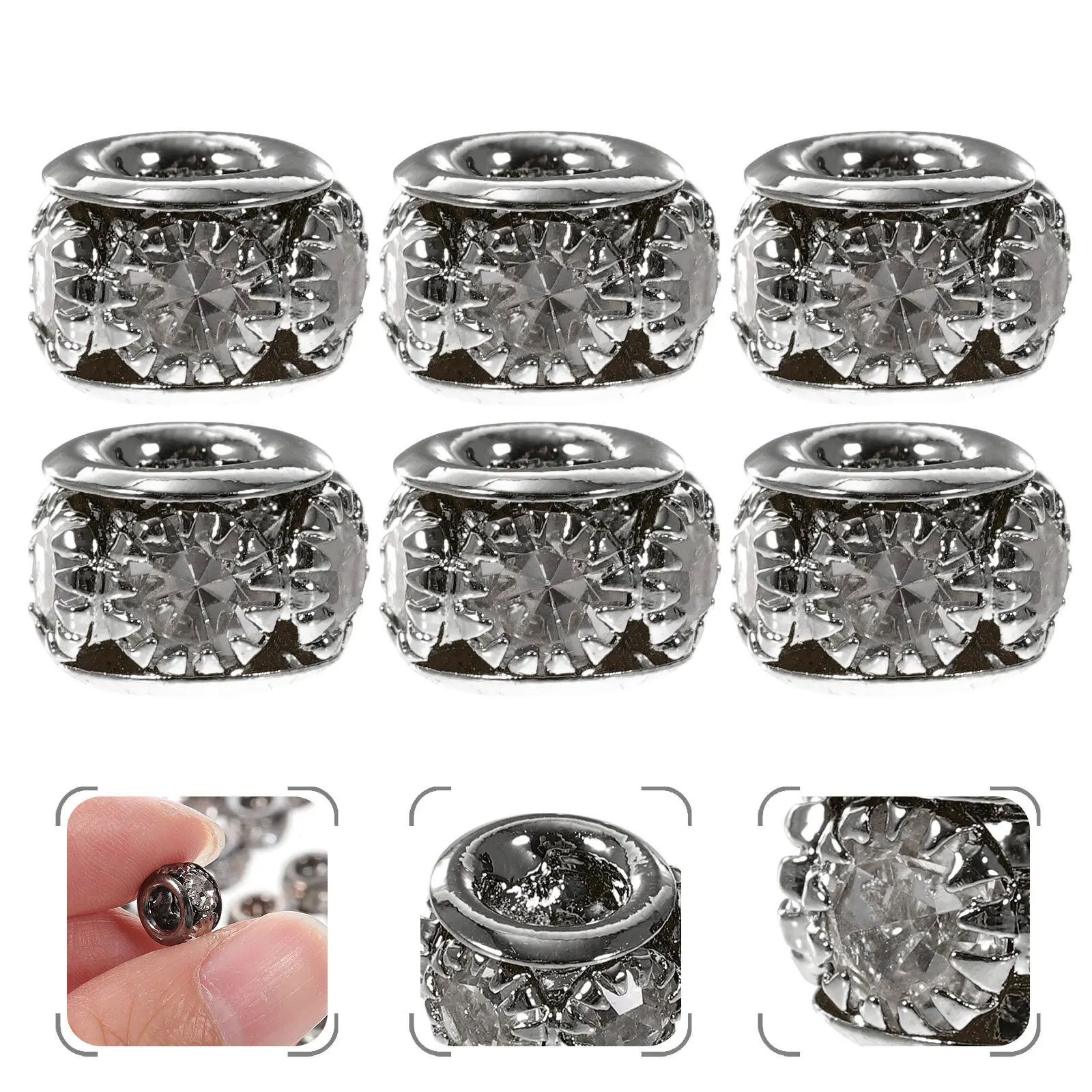 100Pcs DIY Jewelry Making Supplies Loose Rhinestone Alloy Rondelle Spacer Beads Necklace Bracelet Accessories Crafts
100Pcs DIY Jewelry Making Supplies Loose Rhinestone Alloy Rondelle Spacer Beads Necklace Bracelet Accessories Crafts