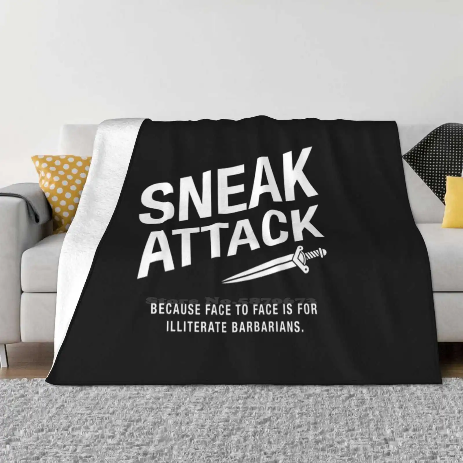 Rogue Sneak Attack Illiterate Barbarians Gaming Trend Style Funny Fashion Soft Throw Blanket Dnd D And D Pathfinder Rogues
Rogue Sneak Attack Illiterate Barbarians Gaming Trend Style Funny Fashion Soft Throw Blanket Dnd D And D Pathfinder Rogues