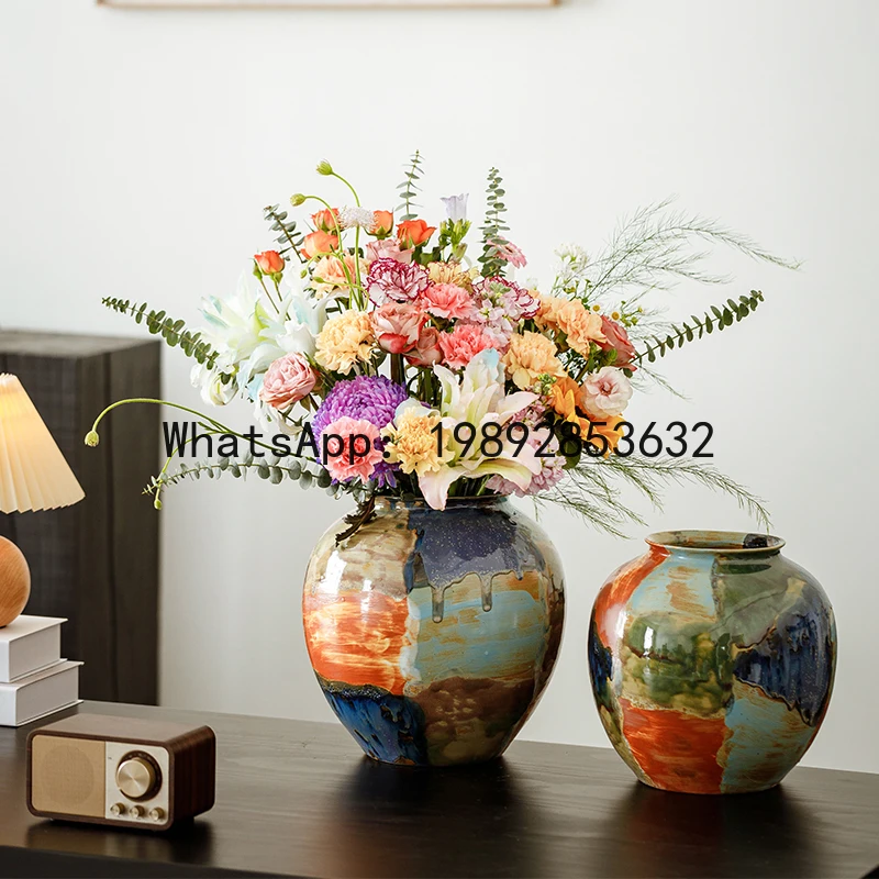 Ceramic Vase Color Irregular Stitching Hand-doodle Flower Vase Floral Arrangement Accessories Terrarium Home Decoration
Ceramic Vase Color Irregular Stitching Hand-doodle Flower Vase Floral Arrangement Accessories Terrarium Home Decoration