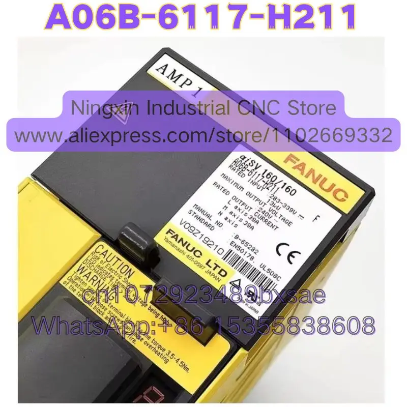Latest Quotation Second-hand Servo Drive Ampilifer Module A06B-6117-H211 A06B 6117 H211 Tested OK
Latest Quotation Second-hand Servo Drive Ampilifer Module A06B-6117-H211 A06B 6117 H211 Tested OK