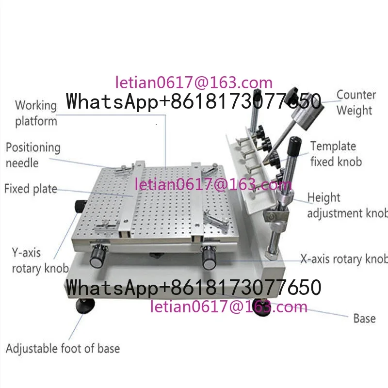 High Precision LED Assembly Line SMT Template Printer Solder Paste PCB Screen Printing Machine
High Precision LED Assembly Line SMT Template Printer Solder Paste PCB Screen Printing Machine