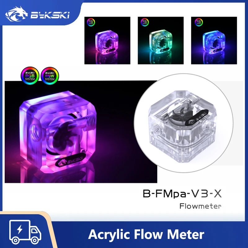 Bykski G1/4" Акриловый расходомер Система водяного охлаждения Фильтр охлаждающей жидкости Индикатор Фитинги для компьютерного охлаждения 3-ходовые отверстия B-FMpa-V3
Bykski G1/4" Акриловый расходомер Система водяного охлаждения Фильтр охлаждающей жидкости Индикатор Фитинги для компьютерного охлаждения 3-ходовые отверстия B-FMpa-V3