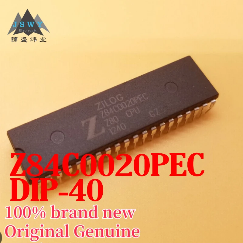 (5/50pcs) Z84C0020PEC Z84C0020 DIP-40 Microprocessor Chip Original Genuine Fast Shipping Brand New
(5/50pcs) Z84C0020PEC Z84C0020 DIP-40 Microprocessor Chip Original Genuine Fast Shipping Brand New