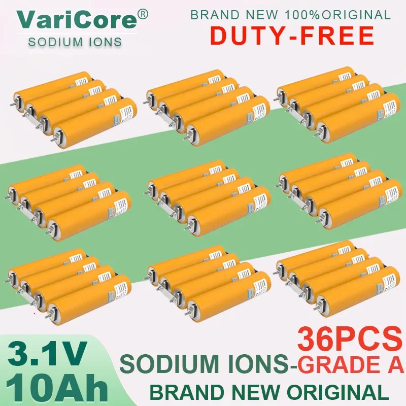 36pcs 3.1V 10Ah Sodium-Ion battery 20c Resistant low,high temperature DIY 12V Inverter Electric Vehicle Travel Camping Grade A
36pcs 3.1V 10Ah Sodium-Ion battery 20c Resistant low,high temperature DIY 12V Inverter Electric Vehicle Travel Camping Grade A