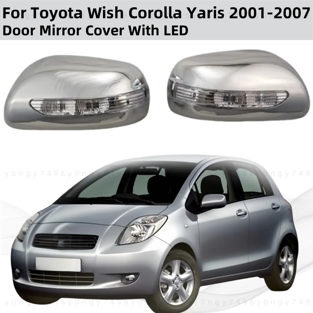 Для 2001-2007 Toyota Wish Corolla Yaris, крышка дверного зеркала со светодиодом, 2 шт., новый автомобильный ABS, хромированные аксессуары для заднего вида, отделка с покрытием
Для 2001-2007 Toyota Wish Corolla Yaris, крышка дверного зеркала со светодиодом, 2 шт., новый автомобильный ABS, хромированные аксессуары для заднего вида, отделка с покрытием