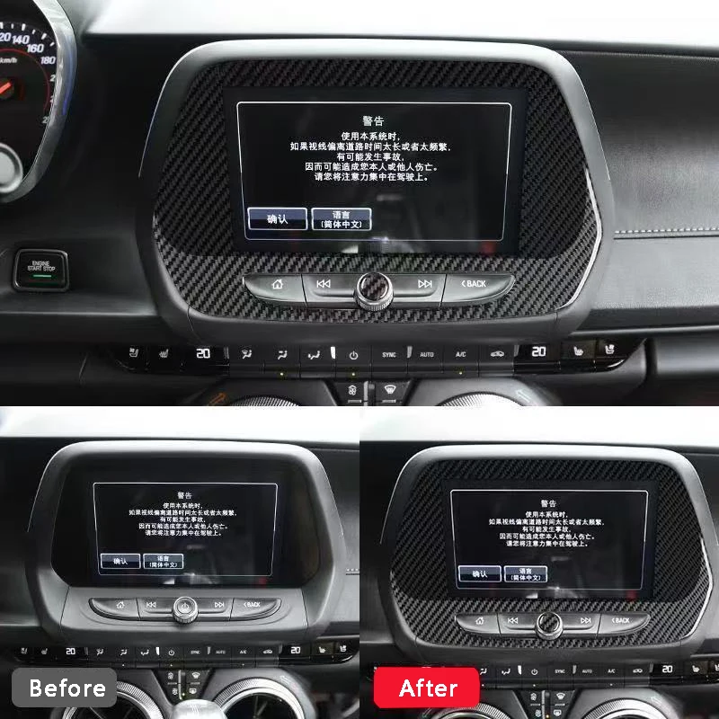 Car Interior Navigation Trim Frame For Chevrolet Camaro 2016-2019 Carbon Fiber Cover Decorative Sticker Car Accessories
Car Interior Navigation Trim Frame For Chevrolet Camaro 2016-2019 Carbon Fiber Cover Decorative Sticker Car Accessories
