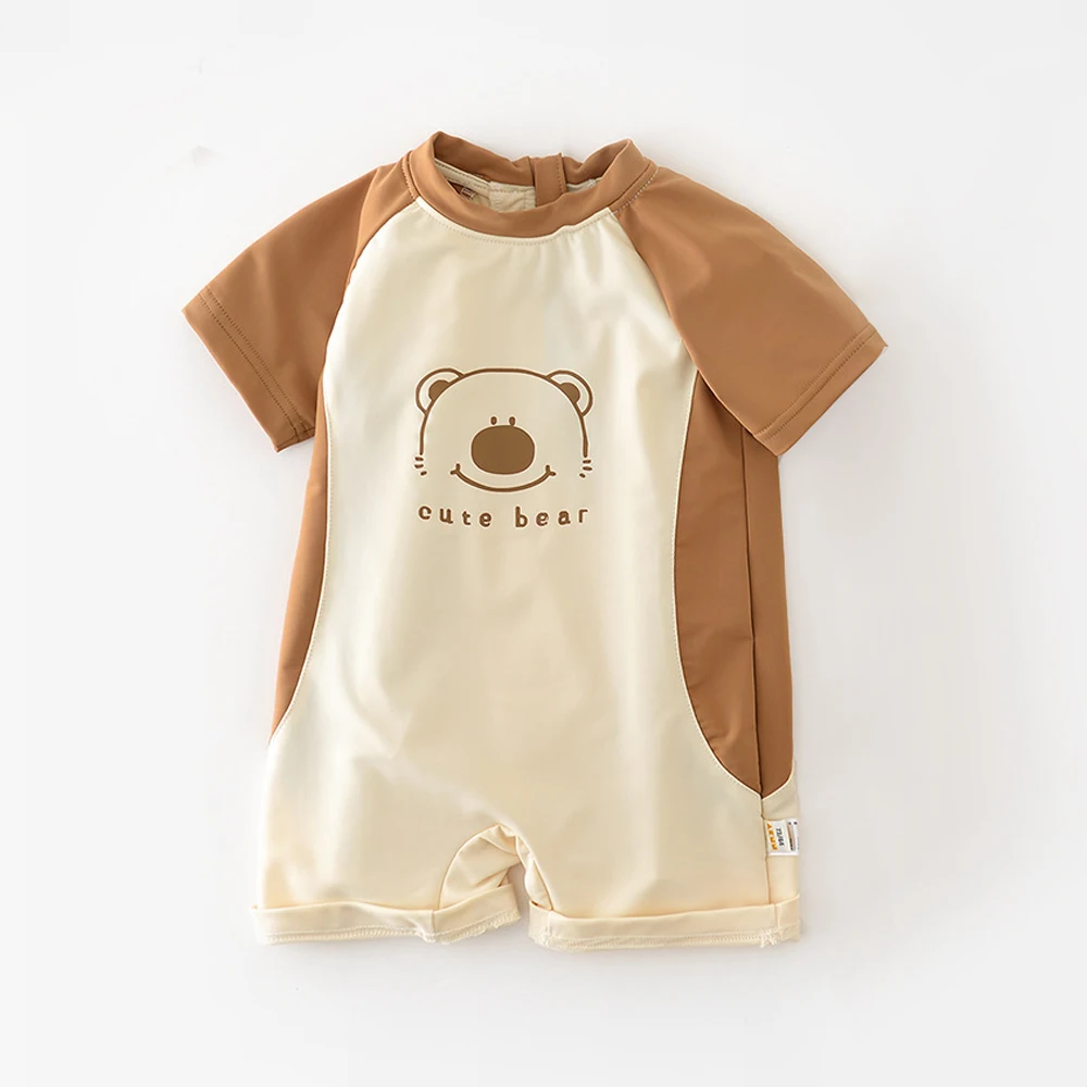 Summer New Baby Romper Swimming Wear Children's Bear Printed Swimsuit Infant Cartoon Swimsuit Splicing Climbing Suit
Summer New Baby Romper Swimming Wear Children's Bear Printed Swimsuit Infant Cartoon Swimsuit Splicing Climbing Suit