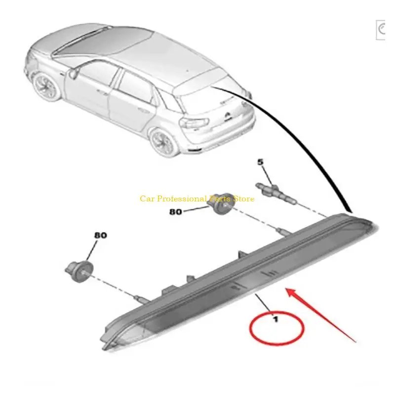 R53D Third Brake Light High Mount Stop Light Lamp for 2008 308S 9600412680 9809078580
R53D Third Brake Light High Mount Stop Light Lamp for 2008 308S 9600412680 9809078580