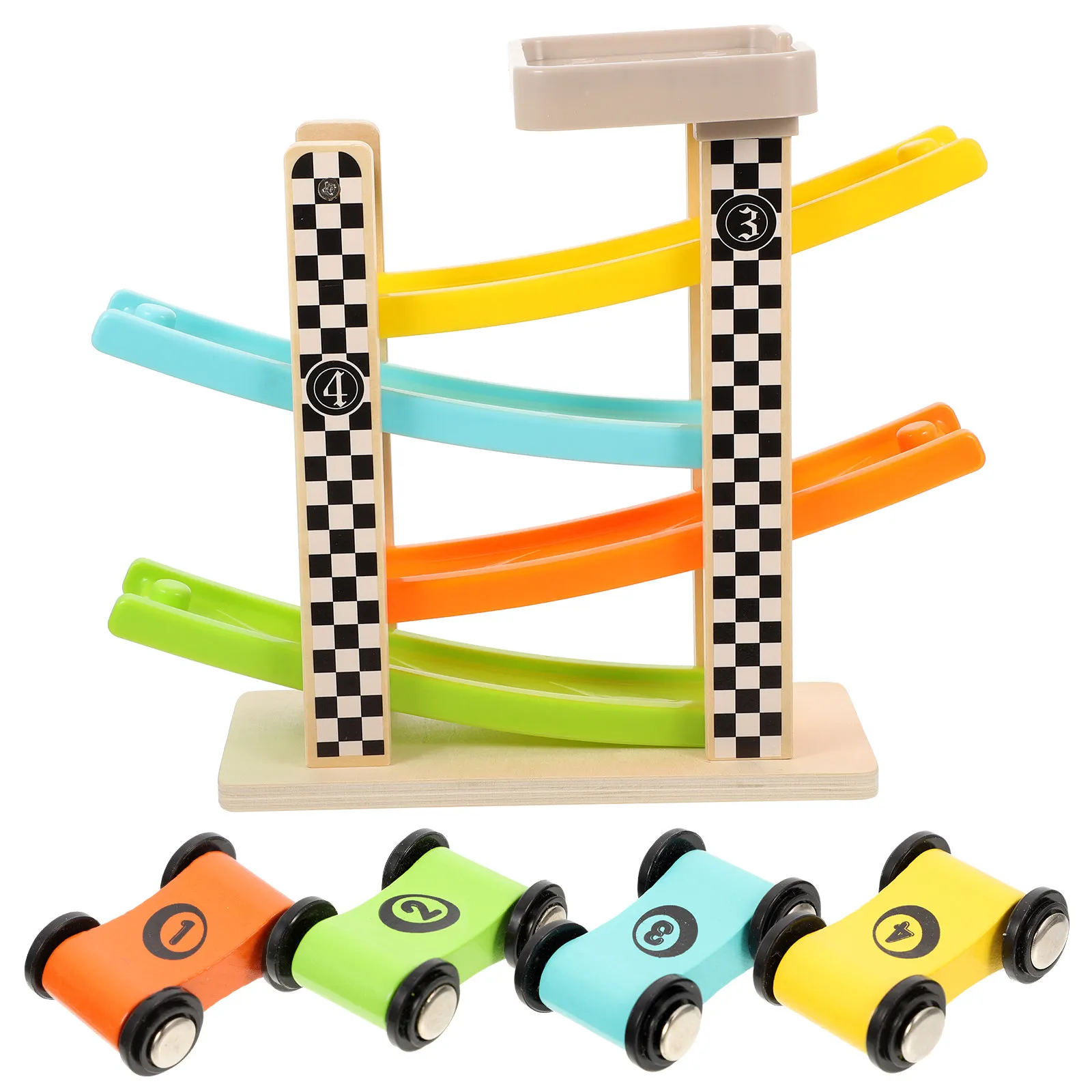 1Set Wooden Car Racing Game Children Race Track Interactive Slide Ramp Educational Fun Kids Wood Race Playset Racing Games
1Set Wooden Car Racing Game Children Race Track Interactive Slide Ramp Educational Fun Kids Wood Race Playset Racing Games