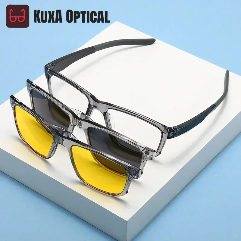 XUKA Sports Frame Clip Polarized 6 in 1 Myopia Sunglasses Magnetic NEW Men Women Optics Prescription Glasses -0.50 to -10
XUKA Sports Frame Clip Polarized 6 in 1 Myopia Sunglasses Magnetic NEW Men Women Optics Prescription Glasses -0.50 to -10