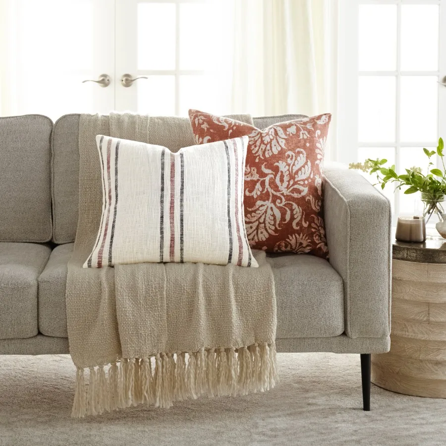 2-Pack Decor Throw Pillows Floral Terracotta and Yarn-Dyed Framed Stripe
2-Pack Decor Throw Pillows Floral Terracotta and Yarn-Dyed Framed Stripe