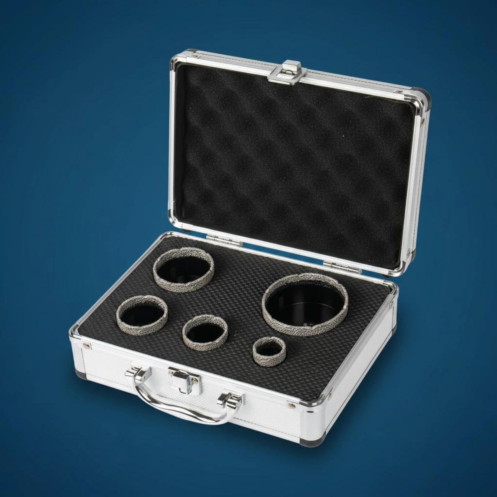 7 Pieces M14 Hole Cutter Set Precise Clean Holes Diamond Hole Saw Set Diamond Center Fast Chip Removal Dry Drilling
7 Pieces M14 Hole Cutter Set Precise Clean Holes Diamond Hole Saw Set Diamond Center Fast Chip Removal Dry Drilling