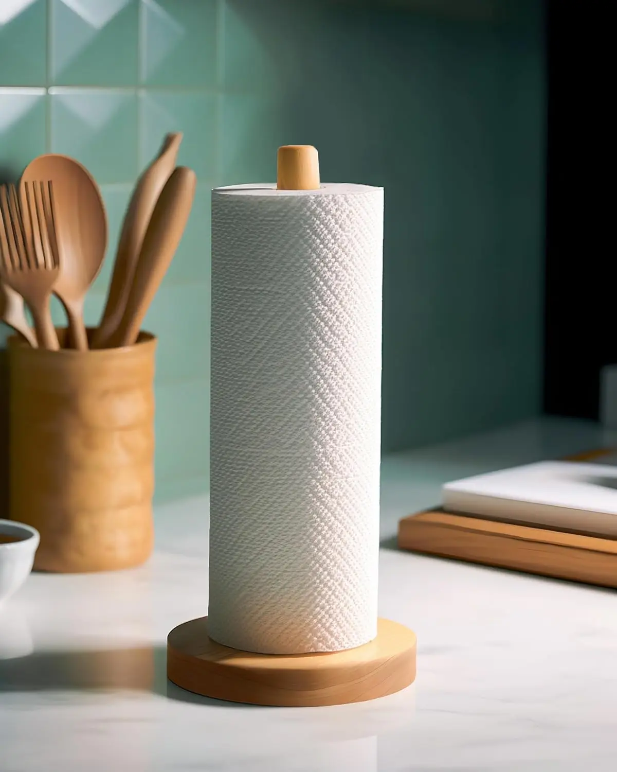 Solid Wood Paper Towel Holder Stand with Anti-Slip Base for Kitchen Countertop
Solid Wood Paper Towel Holder Stand with Anti-Slip Base for Kitchen Countertop