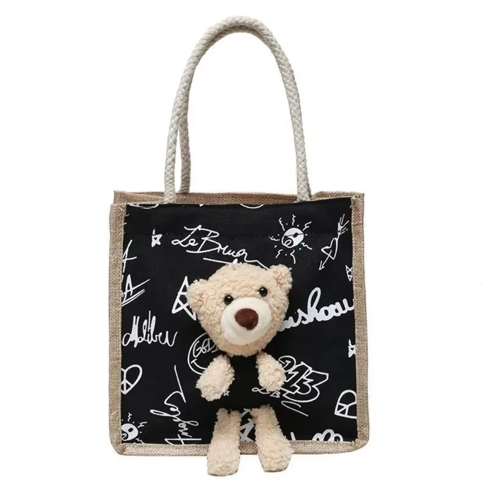 Fashion Cute Bear Gift Tote Bag Simple Canvas Girls Bag Handbag Shopping Bag Hand-Carrying Student Coin Purse
Fashion Cute Bear Gift Tote Bag Simple Canvas Girls Bag Handbag Shopping Bag Hand-Carrying Student Coin Purse