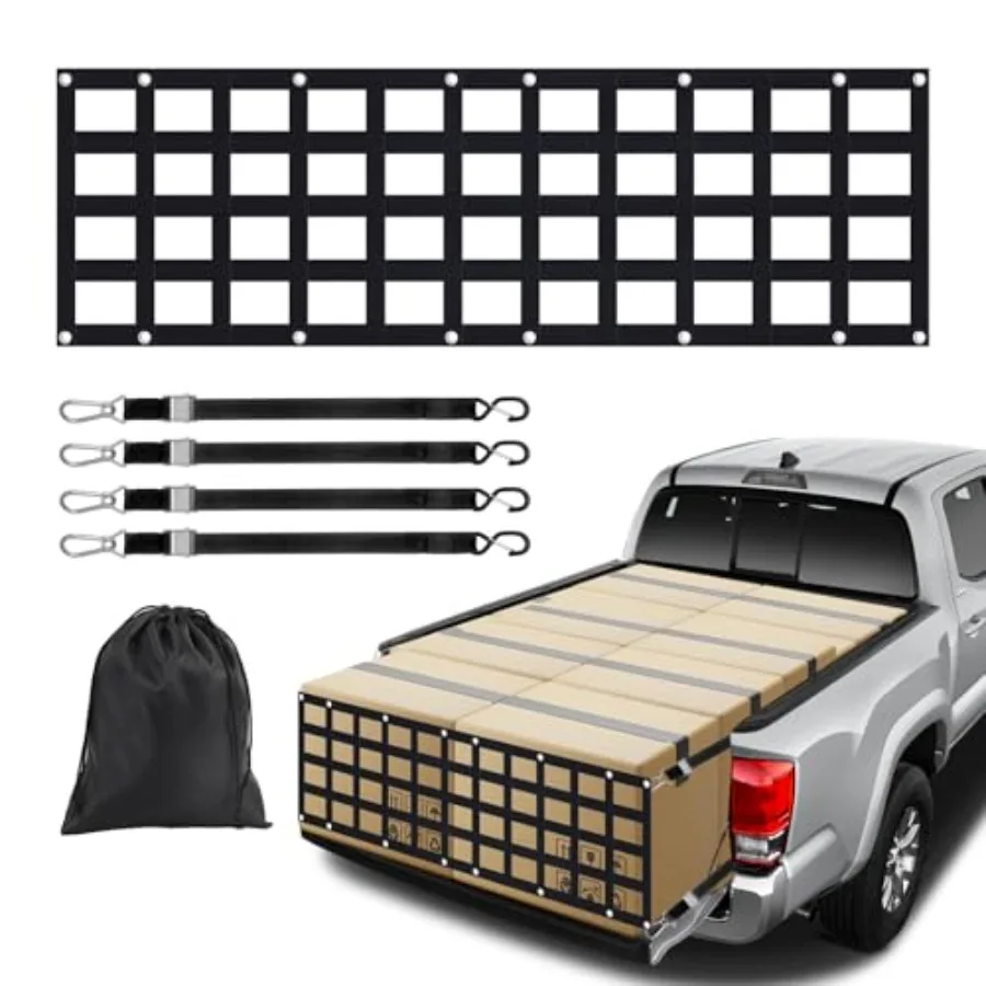 Heavy Duty Tailgate Net for Truck Bed Cargo Net Durable Truck Bed Extender Tailgate Cargo Net with 4 Adjustable Buckle Straps P
Heavy Duty Tailgate Net for Truck Bed Cargo Net Durable Truck Bed Extender Tailgate Cargo Net with 4 Adjustable Buckle Straps P