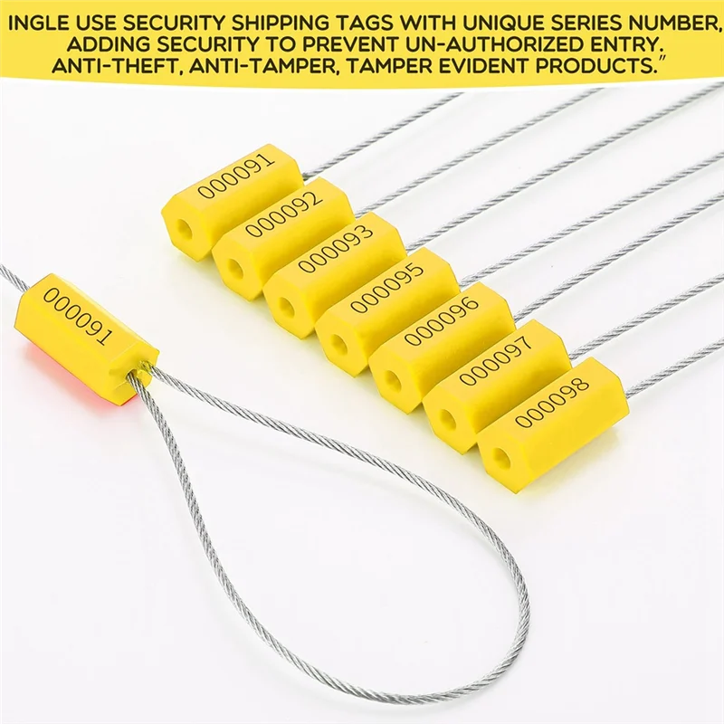 Best-120 Steel Cable Seals Metal Security Seal Numbered Metal Truck Trailer Seals Security Tags Tamper Evident Tags
Best-120 Steel Cable Seals Metal Security Seal Numbered Metal Truck Trailer Seals Security Tags Tamper Evident Tags