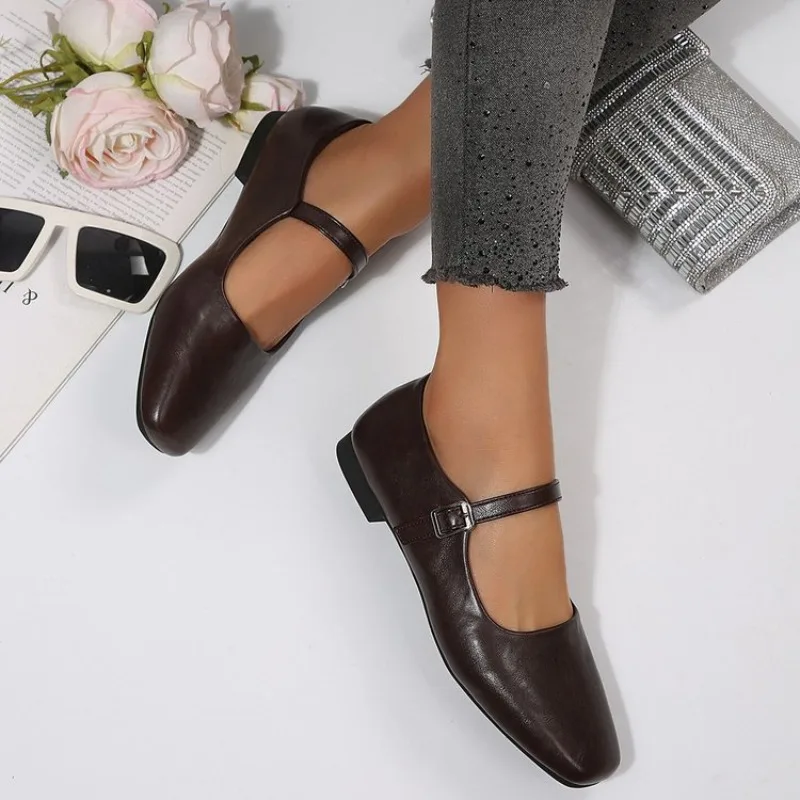 Single Shoes Thick Heel Shoes Elegant Classic Retro Square Toe Comfortable Soft Shallow Cut Low Heel Women's Shoes
Single Shoes Thick Heel Shoes Elegant Classic Retro Square Toe Comfortable Soft Shallow Cut Low Heel Women's Shoes