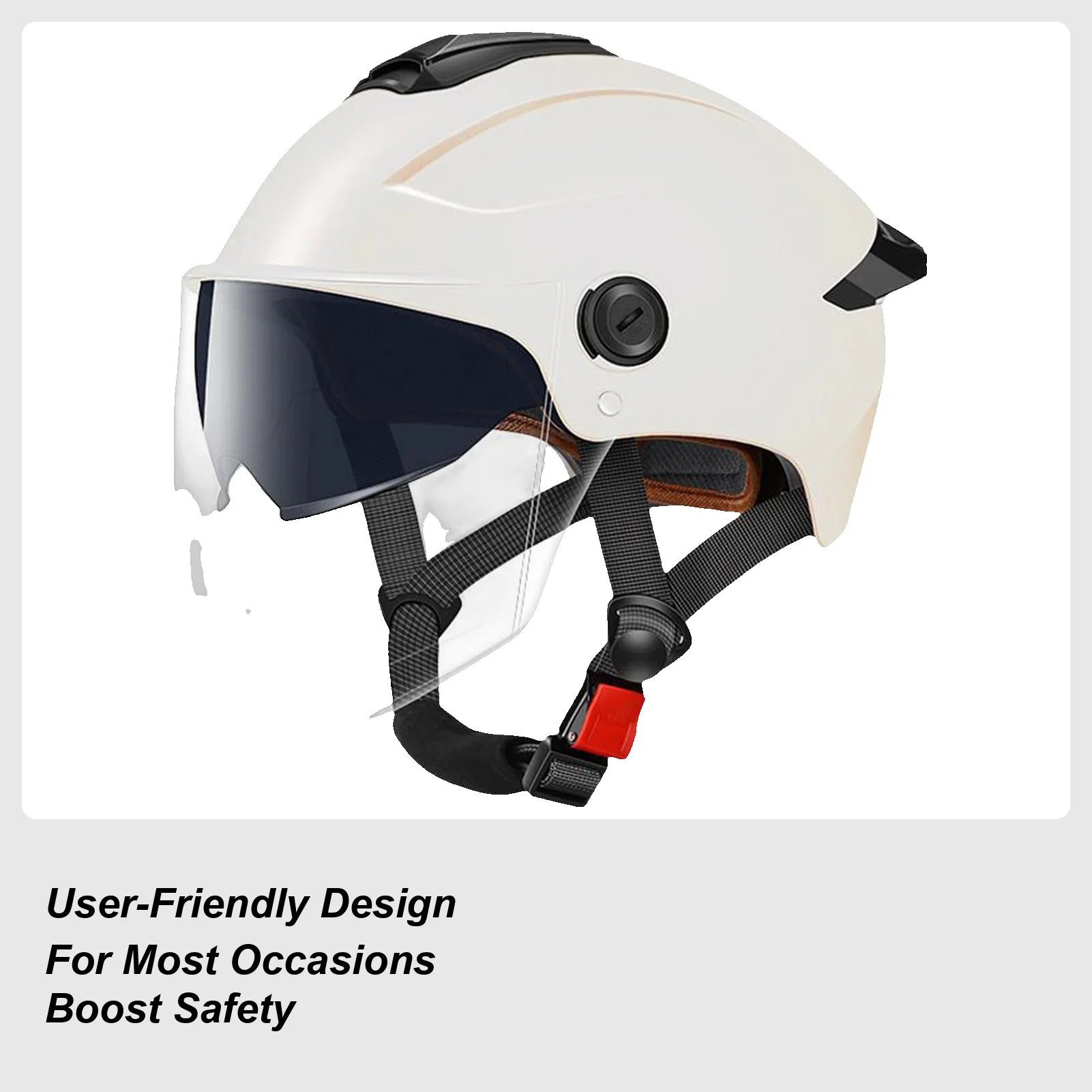 Large Motorcycle Helmet Motorcycle Half Helmet Breathable Protective Gear Double Visor For Men Women Riding Motorbike Scooter
Large Motorcycle Helmet Motorcycle Half Helmet Breathable Protective Gear Double Visor For Men Women Riding Motorbike Scooter
