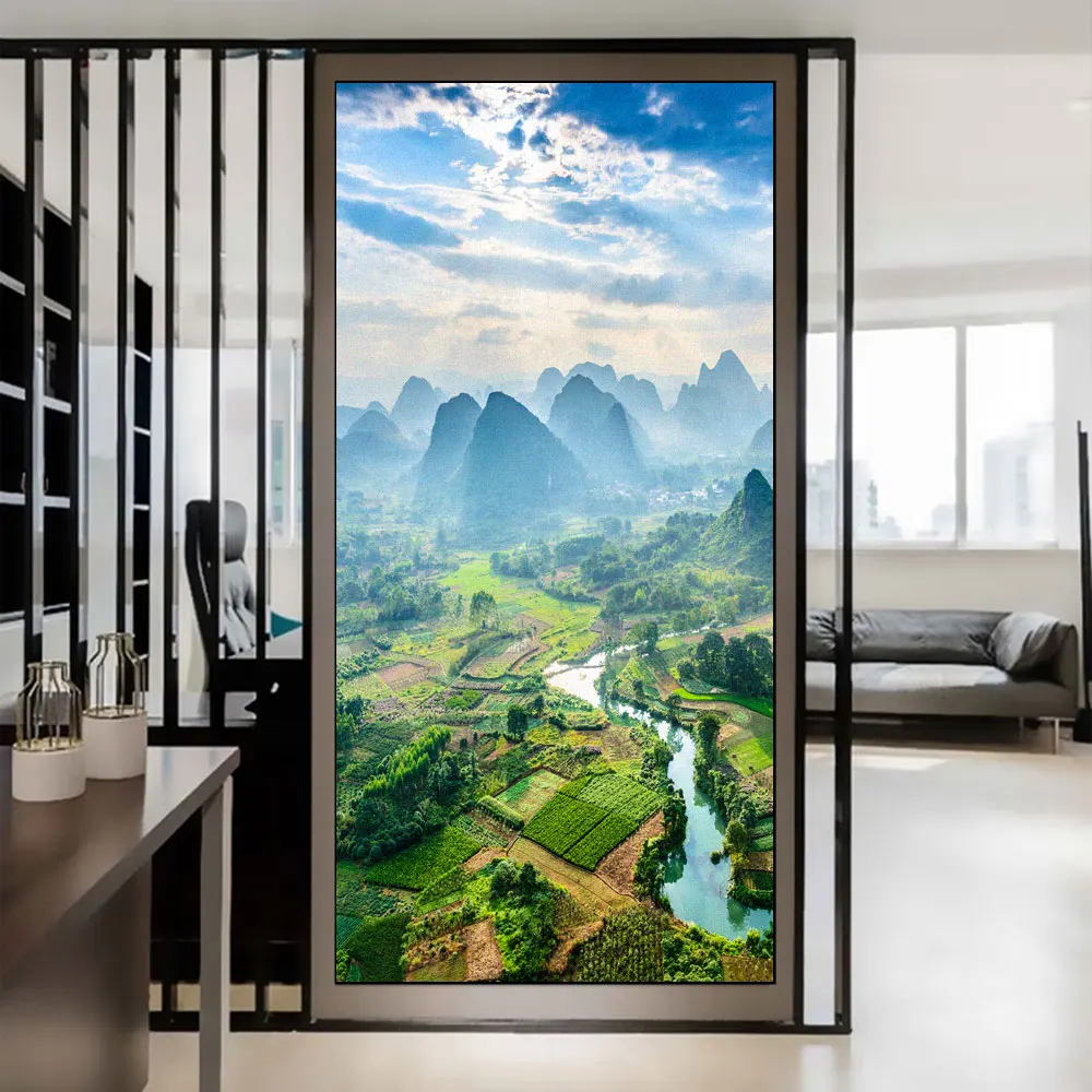 Static Cling Privacy Window Film Heat Control Anti UV Blocking Window Stickers Beautiful Scenery Pattern Frosted Glass Film
Static Cling Privacy Window Film Heat Control Anti UV Blocking Window Stickers Beautiful Scenery Pattern Frosted Glass Film
