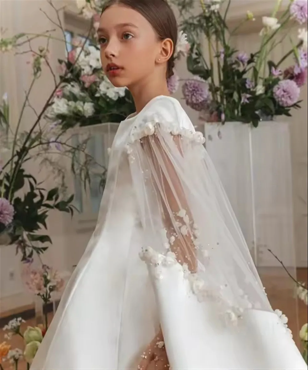 Customized Gorgeous Flower Girl Dresses For Wedding Sequins Pearls Shawl Luxury Princess Quinceanera Party Bridesmaid Prom Gown
Customized Gorgeous Flower Girl Dresses For Wedding Sequins Pearls Shawl Luxury Princess Quinceanera Party Bridesmaid Prom Gown
