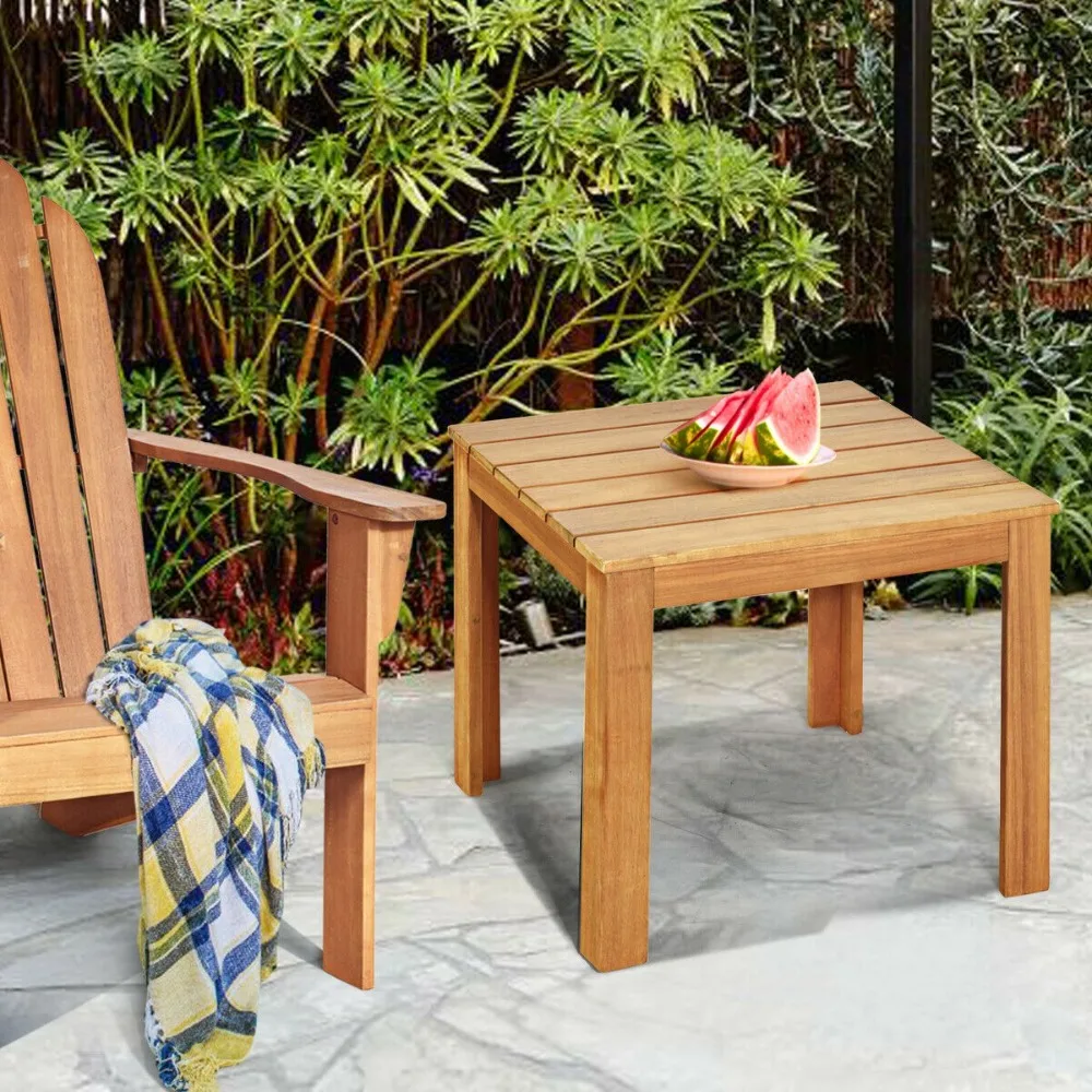 2PCS Wooden Square Side End Table Patio Coffee Bistro Table Indoor Outdoor
2PCS Wooden Square Side End Table Patio Coffee Bistro Table Indoor Outdoor