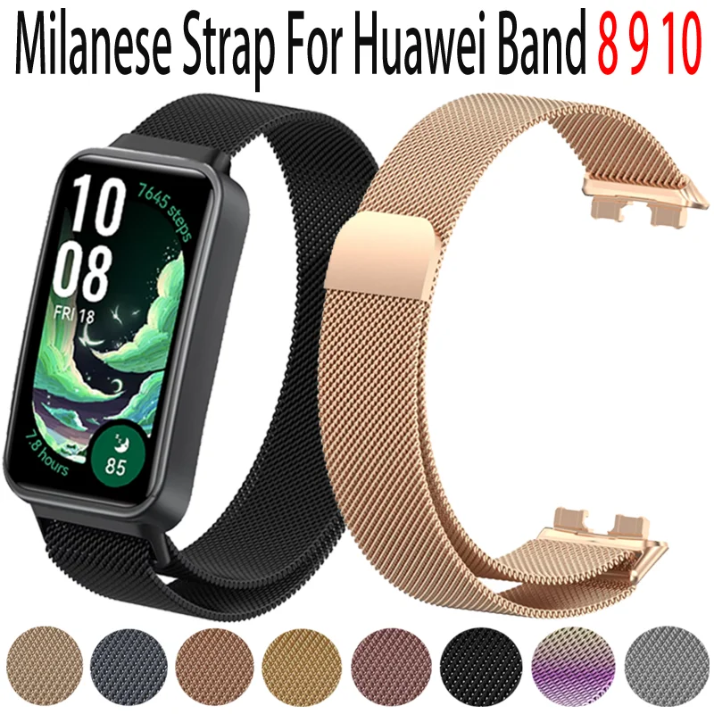 Milanese Loop Strap For Huawei Band 10 Magnetic Metal Easy Adjustment Breathable Bracelet For Huawei Band 9 8 Correa Accessories
Milanese Loop Strap For Huawei Band 10 Magnetic Metal Easy Adjustment Breathable Bracelet For Huawei Band 9 8 Correa Accessories