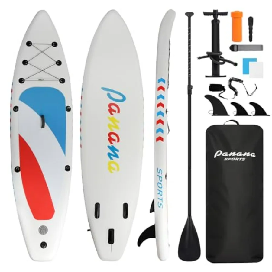 Inflatable Stand Up Paddle Board for adults beginners youth, drop-stitch PVC, navy blue, ultra-stable 10'8''x32''x6'' with non-
Inflatable Stand Up Paddle Board for adults beginners youth, drop-stitch PVC, navy blue, ultra-stable 10'8''x32''x6'' with non-