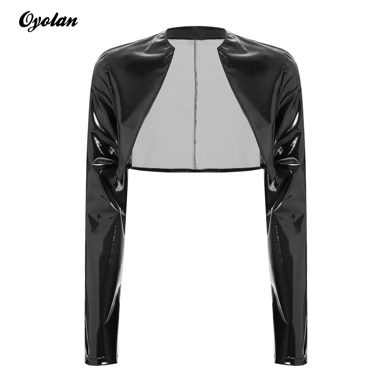 Womens Motor Biker Cropped Jackets Glossy PU Cardigan Open Front Long Sleeve Crop Tops Unlined Disco Party Tops Driving Clubwear
Womens Motor Biker Cropped Jackets Glossy PU Cardigan Open Front Long Sleeve Crop Tops Unlined Disco Party Tops Driving Clubwear