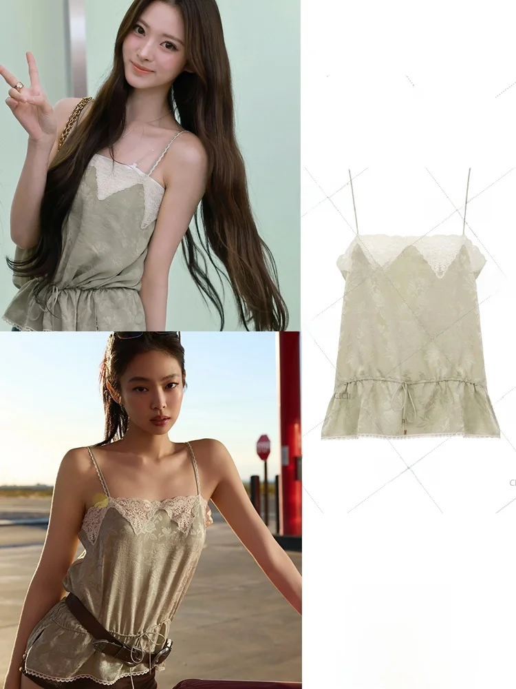 Anna Jennie Lace Patchwork Halter Top Drawstring Waist Design Elegant Quality Women's Clothing Summer 2025 Collection
Anna Jennie Lace Patchwork Halter Top Drawstring Waist Design Elegant Quality Women's Clothing Summer 2025 Collection
