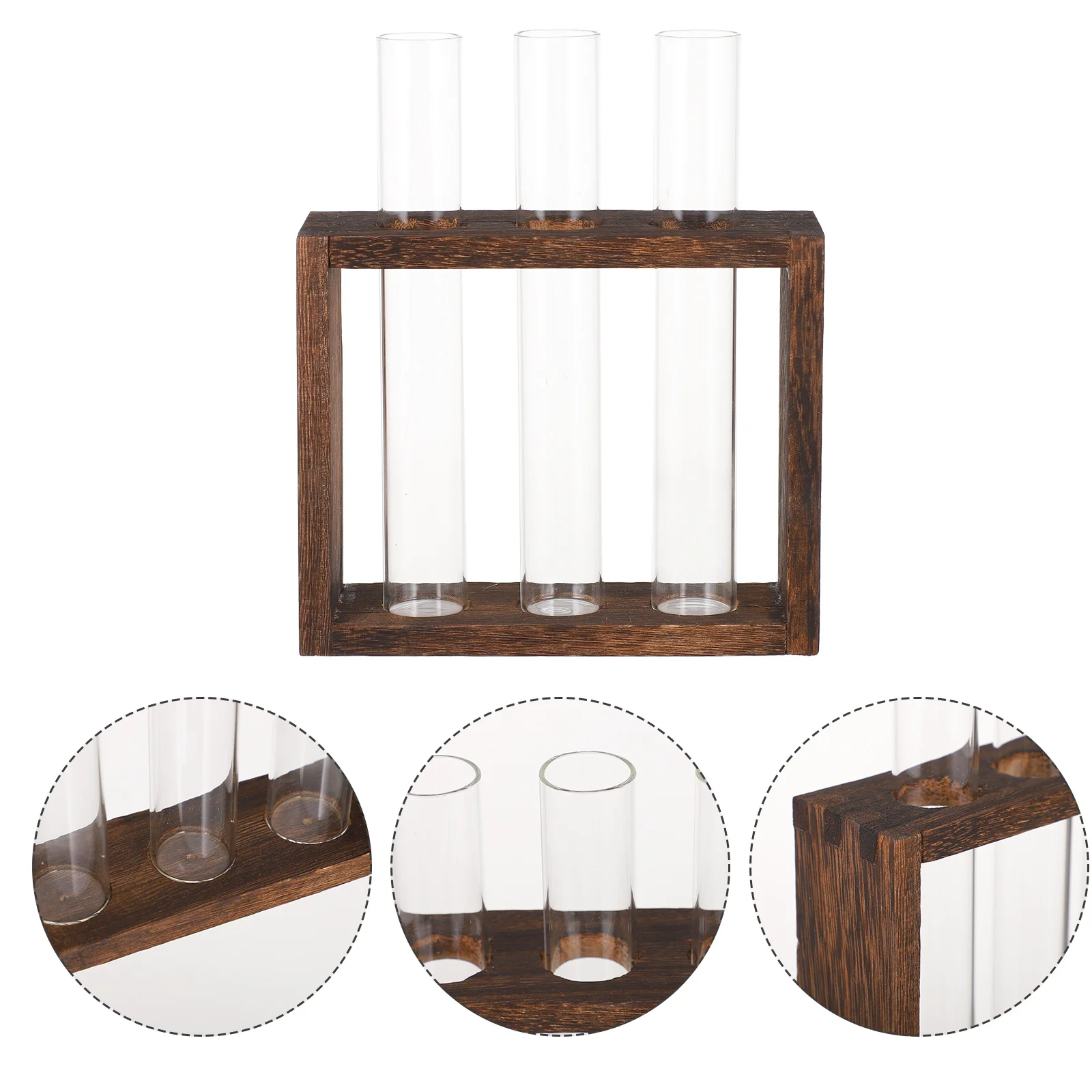 1 Set Wooden Stand Glass Vase Transparent Hydroponic Planter For Air Plants Desktop Decor Home Office Water Planting Container
1 Set Wooden Stand Glass Vase Transparent Hydroponic Planter For Air Plants Desktop Decor Home Office Water Planting Container