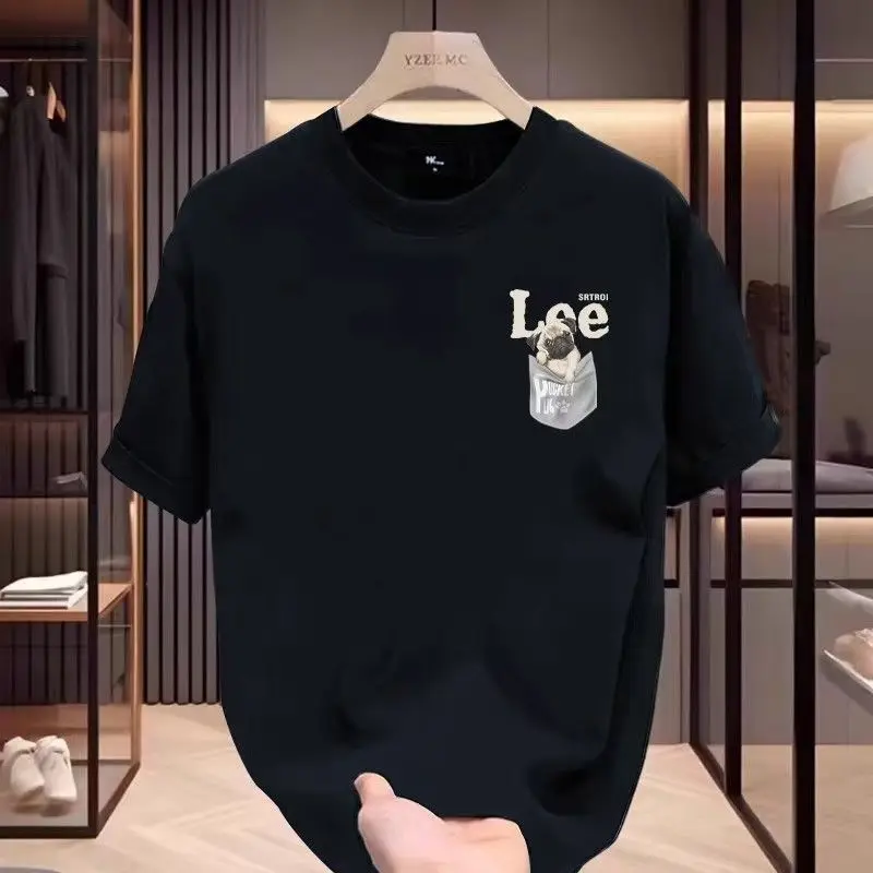 Cotton Spring and Summer Light Luxury Trend Simple Printed Half Sleeved Loose Casual Trendy Brand Versatile Round Neck T-shirt
Cotton Spring and Summer Light Luxury Trend Simple Printed Half Sleeved Loose Casual Trendy Brand Versatile Round Neck T-shirt