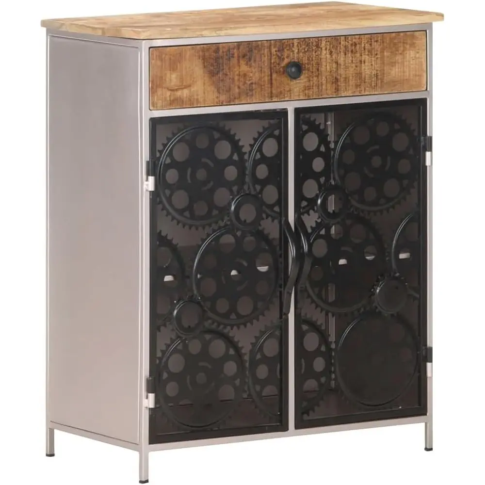 Rustic Mango Wood Sideboard with Silver Iron, 13.8x23.6x29.5, Living Room Storage & Coffee Bar Furniture
Rustic Mango Wood Sideboard with Silver Iron, 13.8x23.6x29.5, Living Room Storage & Coffee Bar Furniture