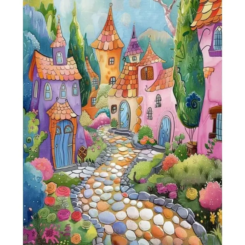 Abstract House Paint By Numbers Picture Paint With Numbers Landscape Canvas for Painting Kits Crafts DIY Color by Number
Abstract House Paint By Numbers Picture Paint With Numbers Landscape Canvas for Painting Kits Crafts DIY Color by Number