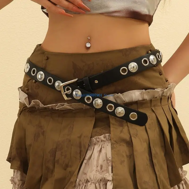 N7YF Grommet Waist Belt Studded Chain Punk for Casual Costume Belt for Jeans Dress
N7YF Grommet Waist Belt Studded Chain Punk for Casual Costume Belt for Jeans Dress