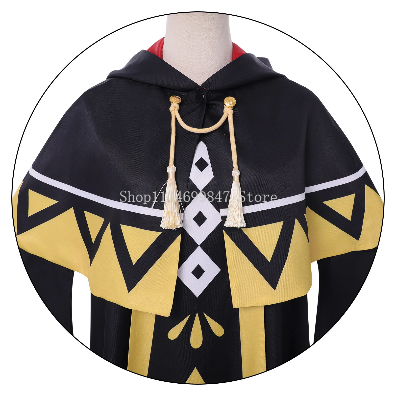 Silent Witch Monica Everett Cosplay Costume Anime Black Yellow Retro Dark Cloak Cool styStyle Uniform Halloween Carnival Set
Silent Witch Monica Everett Cosplay Costume Anime Black Yellow Retro Dark Cloak Cool styStyle Uniform Halloween Carnival Set