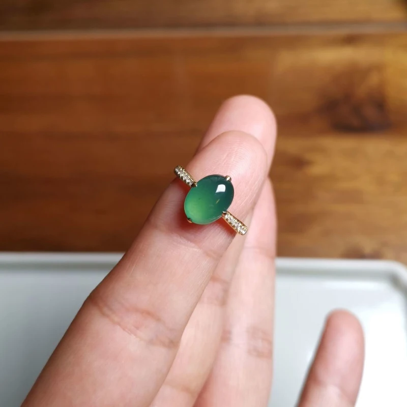 Original natural Hetian chalcedony green oval rings for women high-quality new simple classic party dinner silver jewelry
Original natural Hetian chalcedony green oval rings for women high-quality new simple classic party dinner silver jewelry