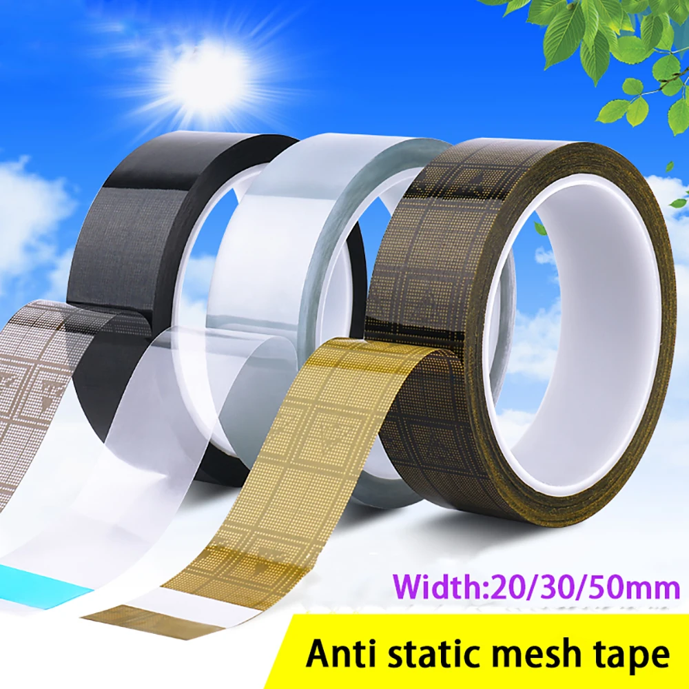 Tape Anti-Static Mesh Tape Black Transparent Yellow Color Seamless Mesh Tape Anti-Static Tape Width 20/30/50mm
Tape Anti-Static Mesh Tape Black Transparent Yellow Color Seamless Mesh Tape Anti-Static Tape Width 20/30/50mm
