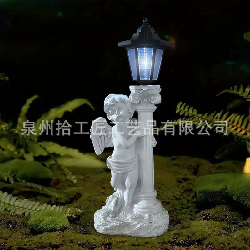 Outdoor Solar Ground Light Resin craft ornament Cupid Garden Statue Decorative Courtyard Landscape Light
Outdoor Solar Ground Light Resin craft ornament Cupid Garden Statue Decorative Courtyard Landscape Light