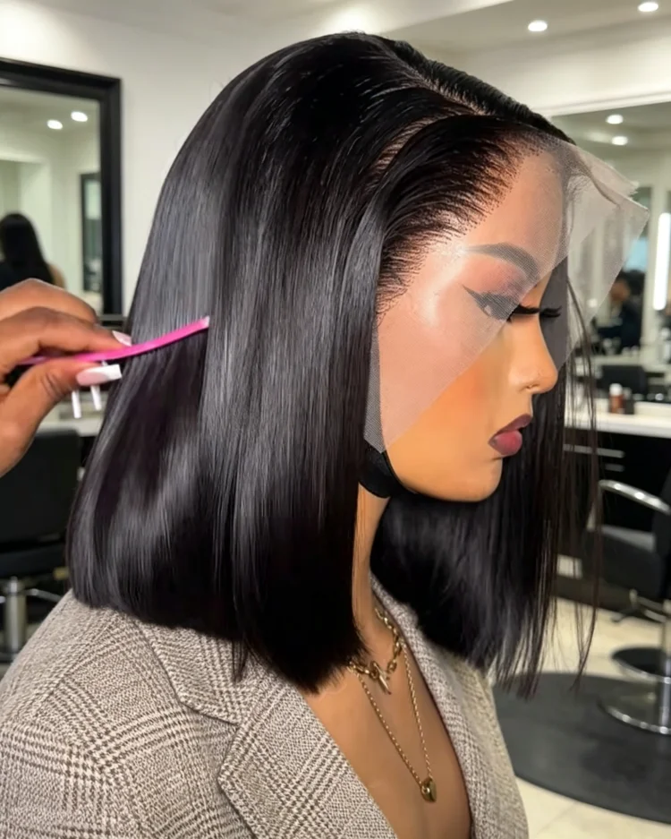 250% Straight Bob Human Hair Wigs 13x4 HD Transparent Lace Frontal Wig Short Straight Lace Front Human Hair Wig Natural Hairline
250% Straight Bob Human Hair Wigs 13x4 HD Transparent Lace Frontal Wig Short Straight Lace Front Human Hair Wig Natural Hairline